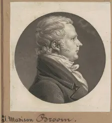 James Madison Broom, 1807. Creator: Charles Balthazar Julien Févret de Saint-Mémin
