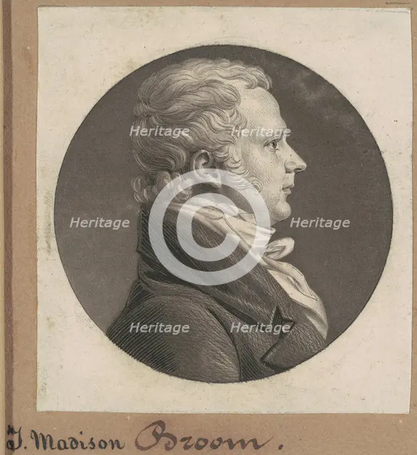 James Madison Broom, 1807. Creator: Charles Balthazar Julien Févret de Saint-Mémin.