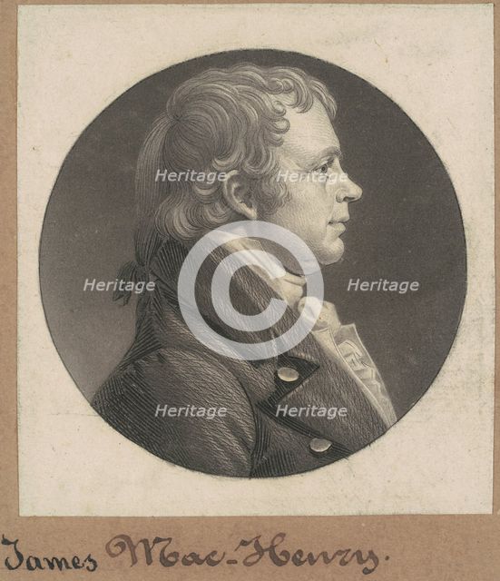 James McHenry, 1803. Creator: Charles Balthazar Julien Févret de Saint-Mémin.