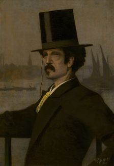 James McNeill Whistler, 1869. Creator: Walter Greaves