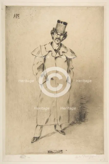 James McNeill Whistler, 19th century. Creator: Carlo Pellegrini.