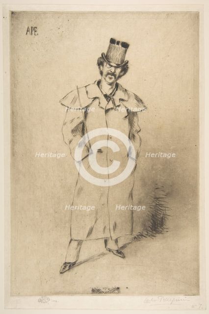 James McNeill Whistler, 19th century. Creator: Carlo Pellegrini.