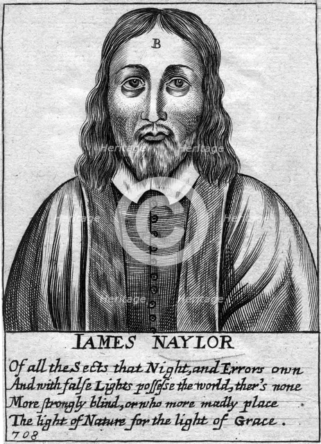 James Naylor, English Quaker leader, 17th century. Artist: Unknown