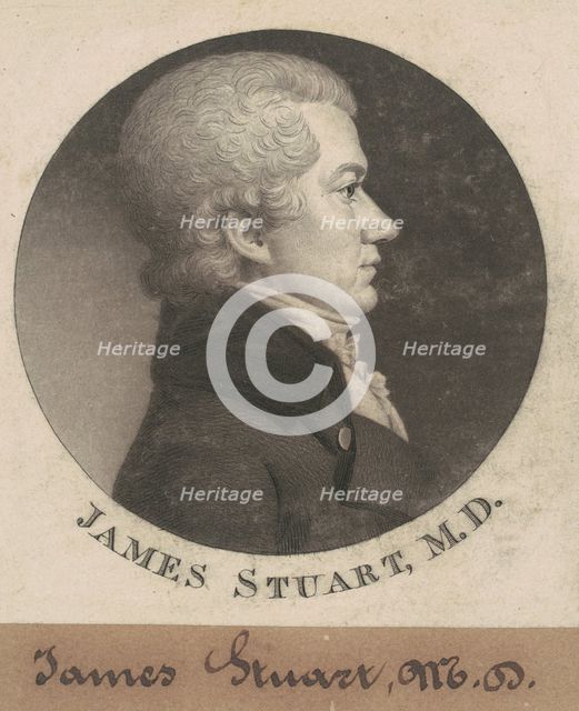 James Stuart, 1802. Creator: Charles Balthazar Julien Févret de Saint-Mémin.