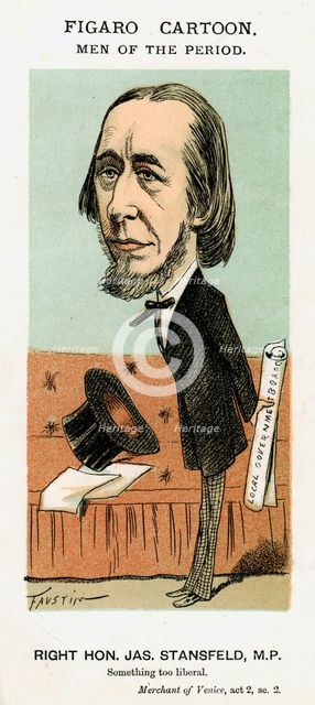 James Stansfeld, British politician, c1871-1874.Artist: Faustin