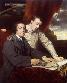 James Paine, Architect and his Son, James, 1764. Artist: Sir Joshua Reynolds