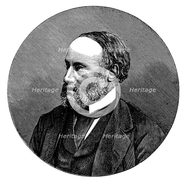 James Prescott Joule, English physicist, 1876.  Creator: Unknown.