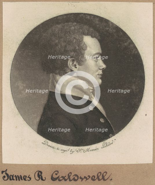 James R. Caldwell, 1799. Creator: Charles Balthazar Julien Févret de Saint-Mémin.