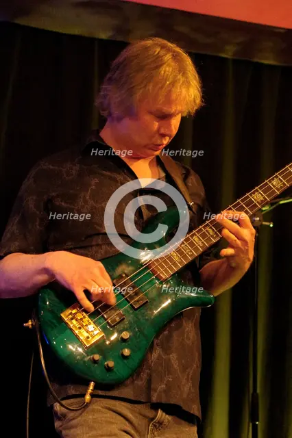 James Rosocha, BD Lenz Trio, Verdict Jazz Club, Brighton, East Sussex, June 2024. Creator: Brian O'Connor.
