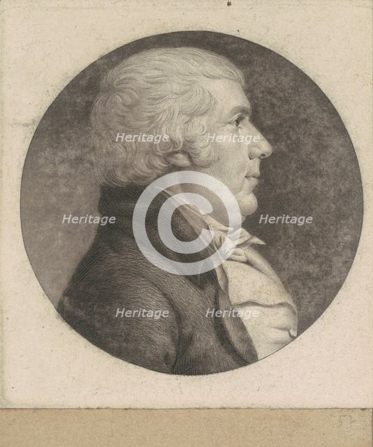 James Riddle, 1798-1802. Creator: Charles Balthazar Julien Févret de Saint-Mémin.