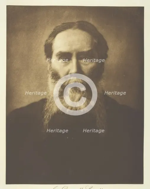 James Russell Lowell, c. 1885, printed c. 1893. Creator: Henry Herschel Hay Cameron.