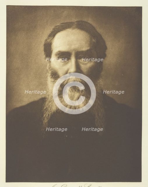 James Russell Lowell, c. 1885, printed c. 1893. Creator: Henry Herschel Hay Cameron.