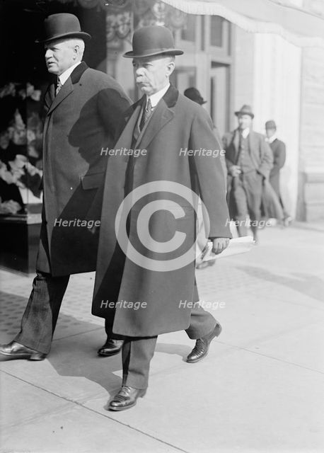 James S. Harlan, Commissioner, I.C.C. Left, with C. C. Mcchord, 1913. Creator: Harris & Ewing.
