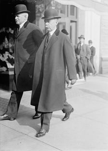 James S. Harlan, Commissioner, I.C.C. Left, with C. C. Mcchord, 1913. Creator: Harris & Ewing