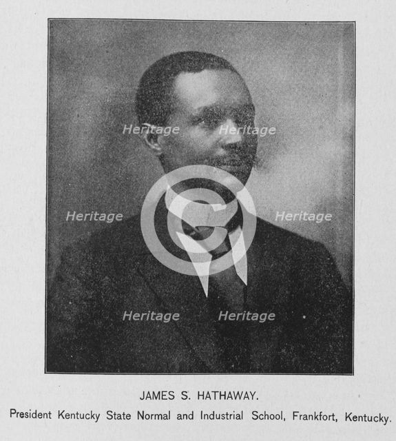 James S. Hathaway; President Kentucky State and Industrial School, Frankfort, Kentucky, 1902. Creator: Unknown.