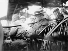 James S. Sherman, Wm. Taft's Vice President - first Vice President to throw out a ball at..., 1912. Creator: Bain News Service