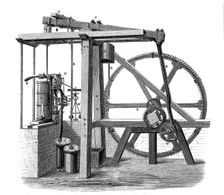 James Watt's prototype steam engine Old Bess c1778. Creator: Unknown