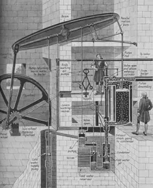 James Watt's Steam Engine at Work c1934