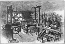 James Watt's workshop at Heathfield Hall, Birmingham, 1886. Creator: Unknown
