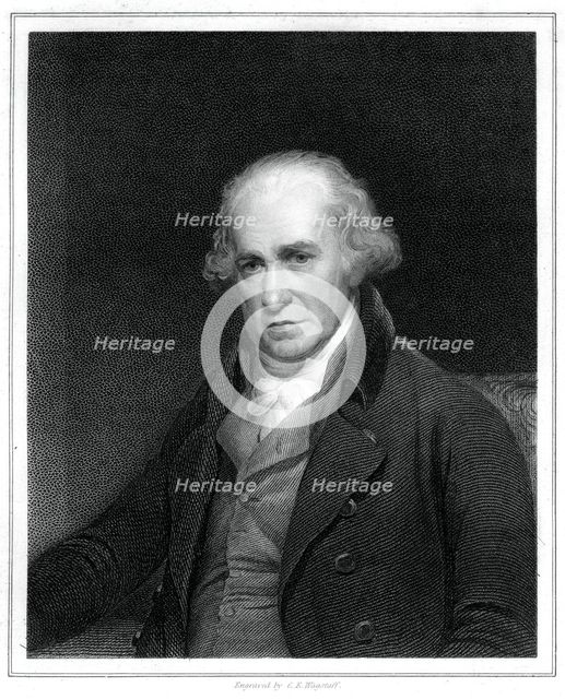James Watt, Scottish engineer, (1833).Artist: CE Wagstaff