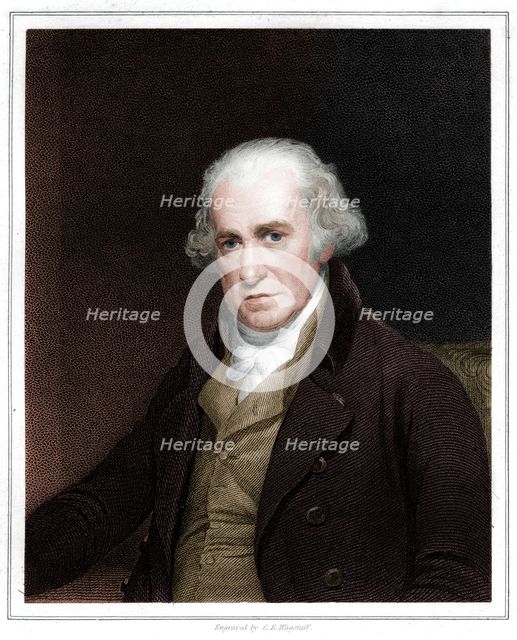 James Watt, Scottish engineer, (1833). Artist: CE Wagstaff.