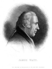 James Watt, Scottish engineer, 19th century. Artist: Robert G Bell