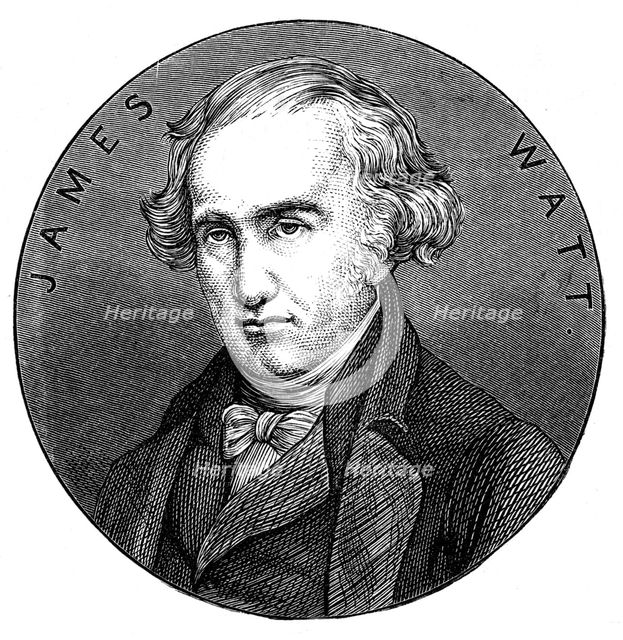 James Watt, Scottish engineer and inventor, 1876. Creator: Unknown.
