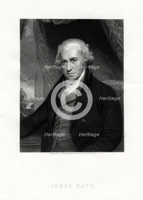 James Watt, Scottish inventor and engineer, 19th century.Artist: CE Wagstaff