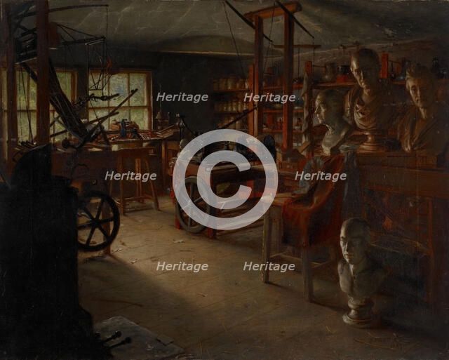 James Watt's Work Room, Heathfield Hall, 19th century.  Creator: Jonathon Pratt.