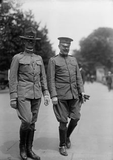 James T. Dean, Colonel, U.S.Army, Right, with Lt. Col. Ireland, 1917. Creator: Harris & Ewing