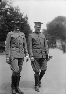 James T. Dean, Colonel, U.S.Army, Right, with Lt. Col. Ireland, 1917. Creator: Harris & Ewing