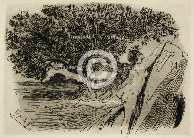 James Tobynn, 1875. Creator: Félicien Rops.