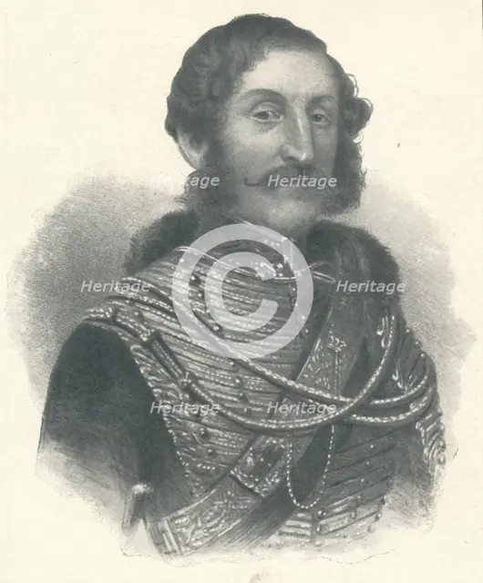 'James Thomas Brudenell, 7th Earl of Cardigan', 1855 (1909). Artist: Unknown.