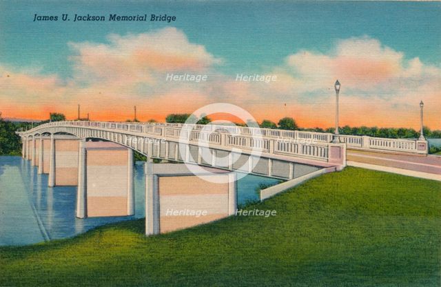 James U. Jackson Memorial Bridge, Augusta, Georgia, 1943. Artist: Unknown