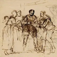 James V and the Miller of Cramond Brig, 1532, (c1820s). Creator: David Wilkie