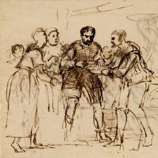 James V and the Miller of Cramond Brig, 1532, (c1820s). Creator: David Wilkie