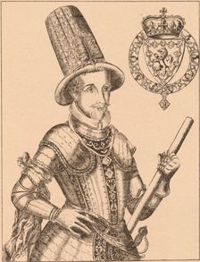 James VI of Scotland, James I of England and Ireland (1566-1625), 1889 Artist: James Stirling