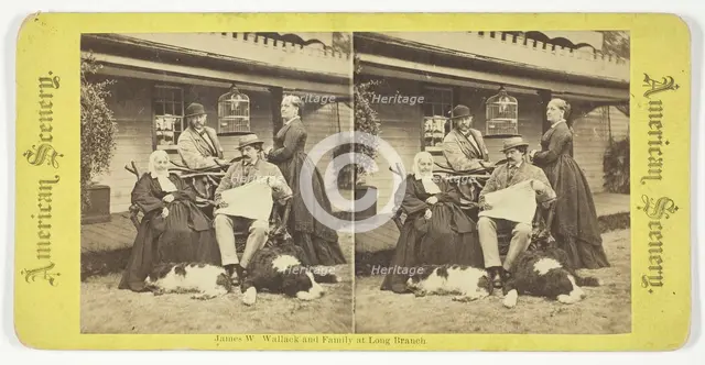 James W Wallack and Family at Long Branch, 1875/99. Creator: Unknown.