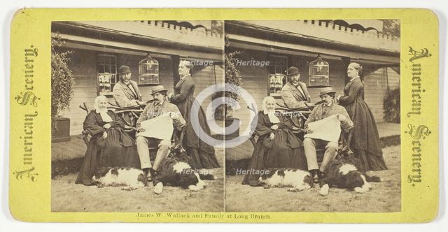 James W Wallack and Family at Long Branch, 1875/99. Creator: Unknown.