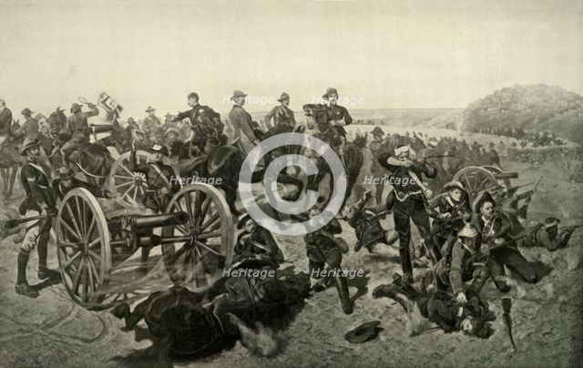 'Jameson's Last Stand - the Battle of Doornkop, 2nd January 1896', 1900. Creator: Richard Caton Woodville II.
