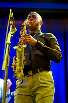 Jamie Leeming Quintet, Ropetackle Arts Centre, Shoreham by Sea, West Sussex, Feb 2023. Creator: Brian O'Connor