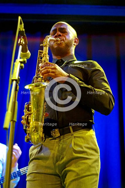 Jamie Leeming Quintet, Ropetackle Arts Centre, Shoreham by Sea, West Sussex, Feb 2023. Creator: Brian O'Connor.