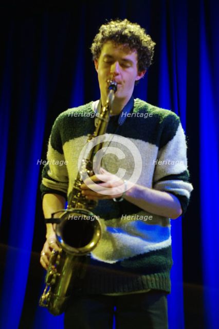 Jamie Leeming Quintet, Ropetackle Arts Centre, Shoreham by Sea, West Sussex, Feb 2023. Creator: Brian O'Connor.