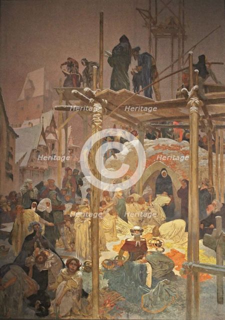 Jan Milic z Kromerize (The cycle The Slav Epic). Artist: Mucha, Alfons Marie (1860-1939)