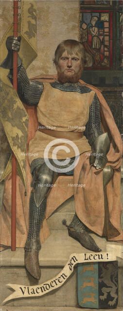 Jan Borluut, Patrician of Ghent, (c1280s), 1879. Creator: Jan Van Beers.