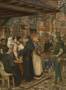 Jan Brito, Inventor of Printing in Bruges, 1893. Creator: Albrecht De Vriendt