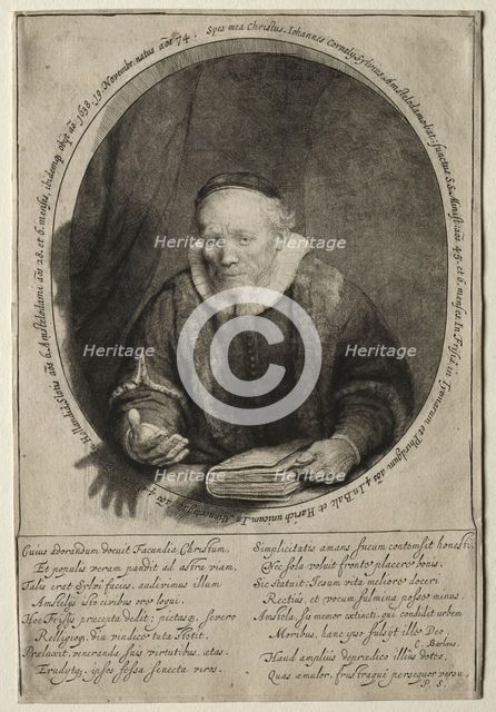 Jan Cornelis Sylvius, Preacher, 1646. Creator: Rembrandt van Rijn (Dutch, 1606-1669).