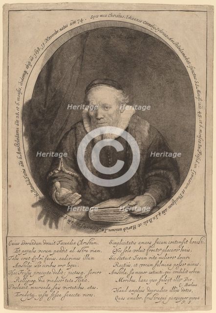 Jan Cornelisz. Sylvius, 1646. Creator: Rembrandt Harmensz van Rijn.