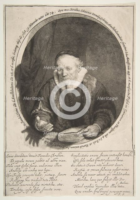 Jan Cornelisz. Sylvius, preacher, 1646. Creator: Rembrandt Harmensz van Rijn.