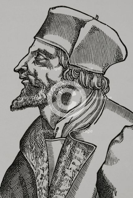 Jan Hus, (1369-1415), Czech theologian and philosopher, 1877. Creator: Unknown.